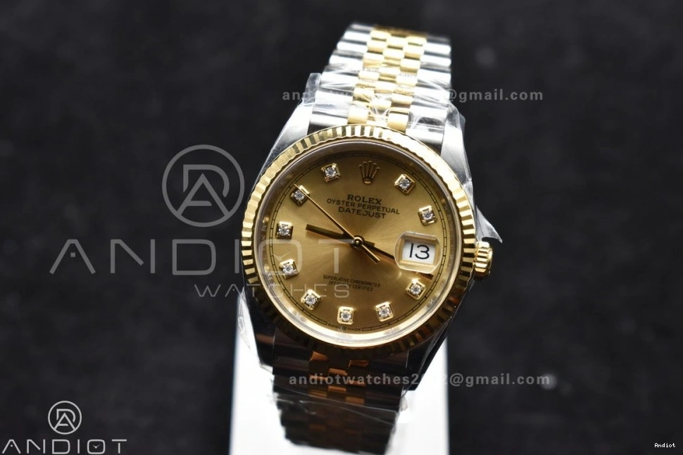 YG Best Steel SS YG 1:1 Clean 904L 126233 Jubilee Dial Diamonds VR3235 Edition DateJust 36 on Bracelet 0412